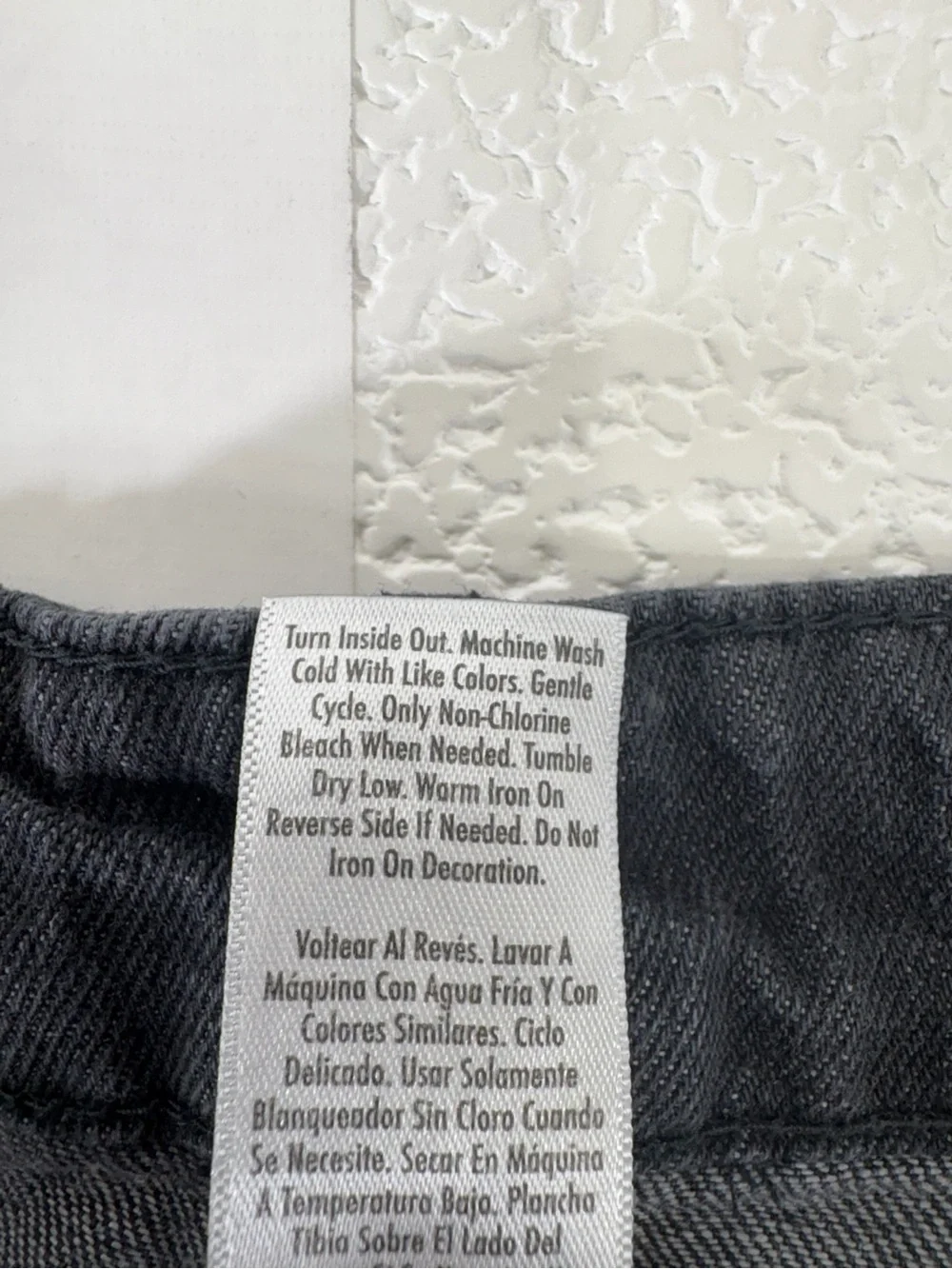 Justice black denim